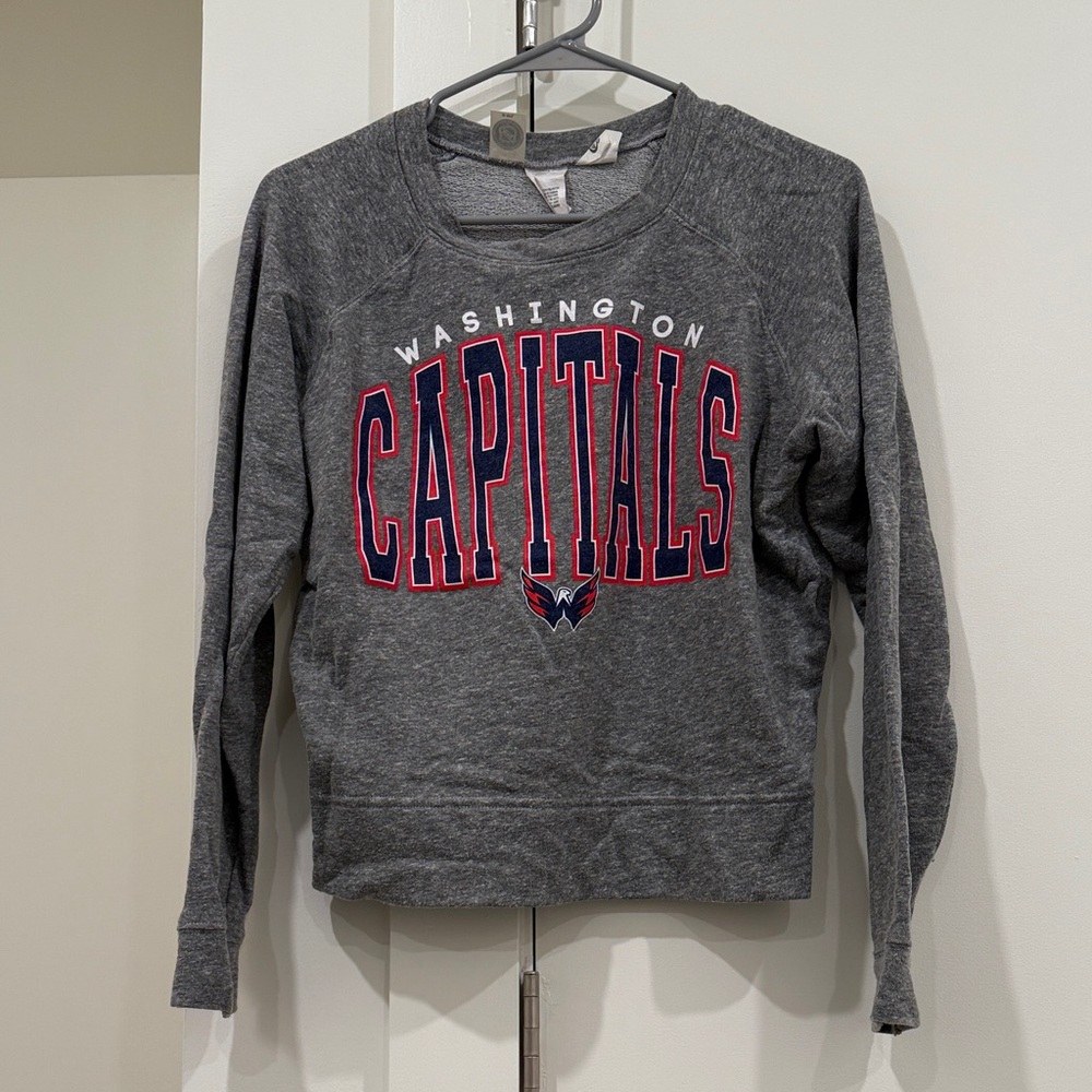 NHL Gray Washington Capitals Sweatshirt